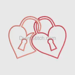 Interlocking Love Padlocks