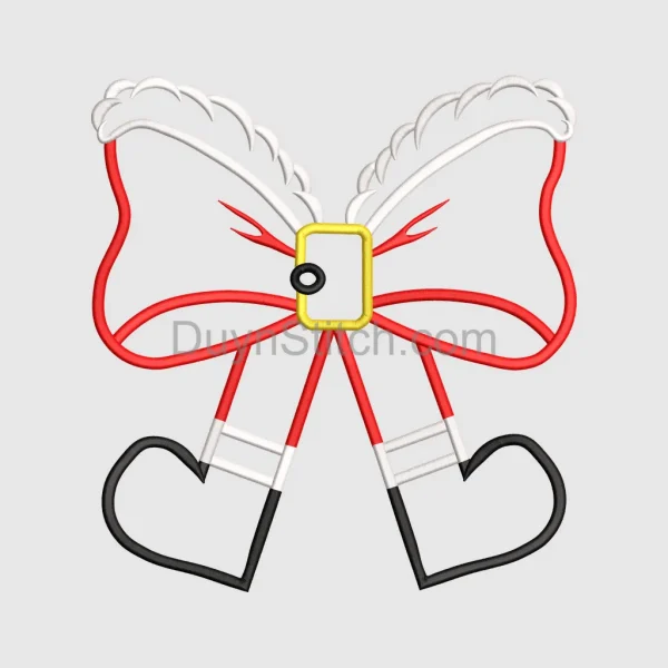 Santa Claus Ribbon Embroidery
