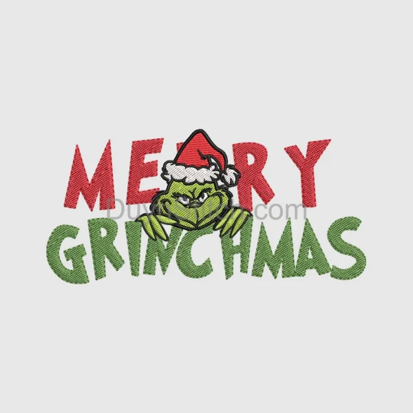 Merry Grinchmas Embroidery