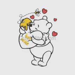 Bee Mine Bear Embroidery