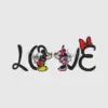 Mickey and Minnie Love Embroidered Art