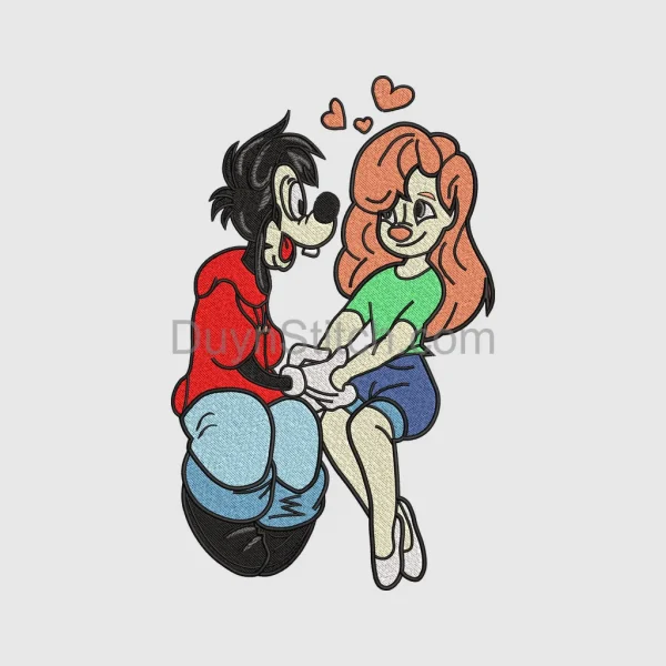 Cartoon Couple in Love