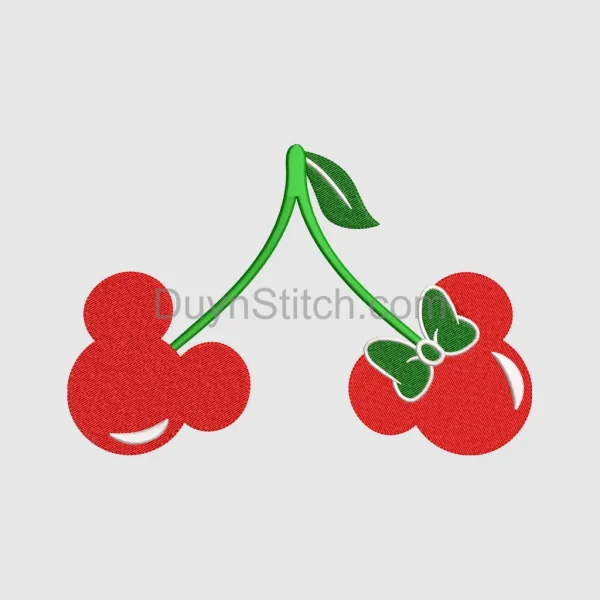 Cartoon Cherry  Embroidery