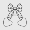 Applique bow
