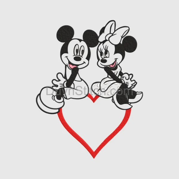Mickey and Minnie Applique