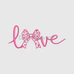 Love and Bow Applique