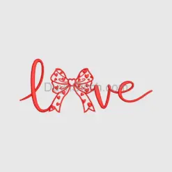 Love and Bow Applique