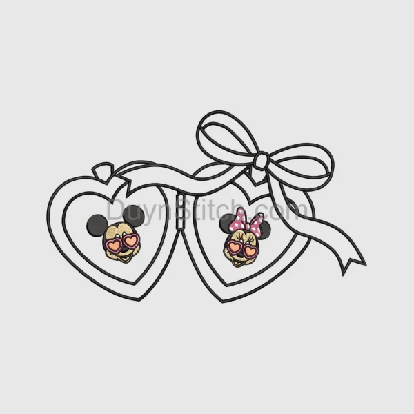 Disney Heart Characters Embroidery