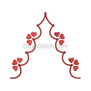 Heart Strings Embroidery Design