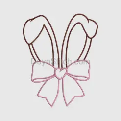 Cute Bunny Ear Headband Embroidery
