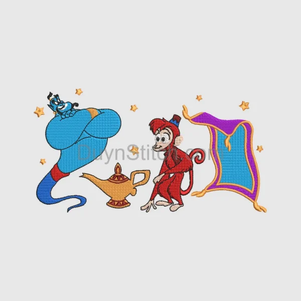 Aladdin Embroidered Characters