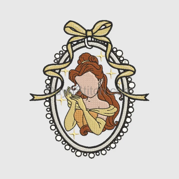 Embroidered Princess Belle Embroidery