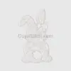 Floral Lace Rabbit Embroidery