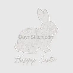 Lace Rabbit Easter Embroidery