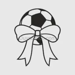 Soccer Ball with Ribbon Bow