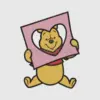 Winnie the Pooh with Heart Frame