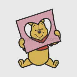 Winnie the Pooh with Heart Frame