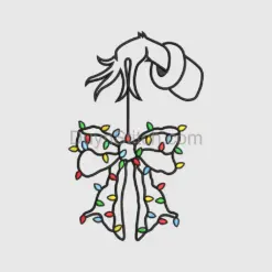 Hand with Christmas Lights