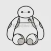 Baymax Outline Embroidery