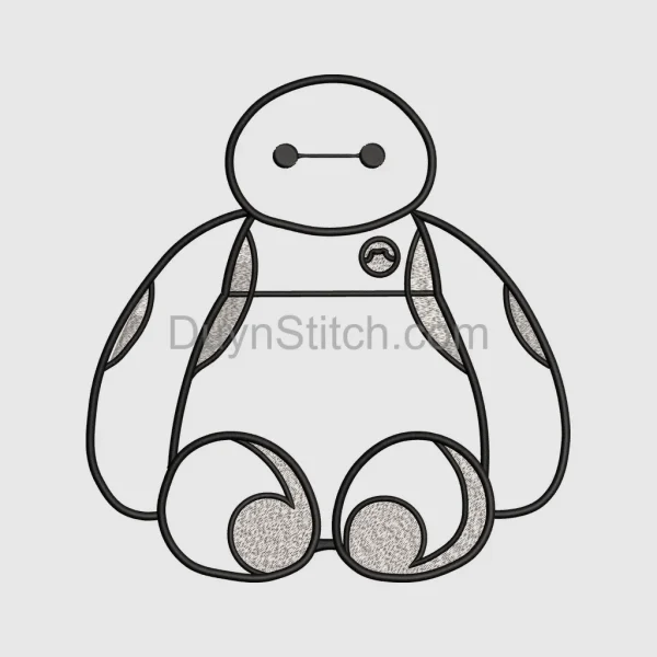 Baymax Outline Embroidery