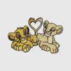 Animated Lion Cubs Playful Romance