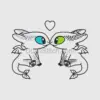 Night Fury adn Light Fury with Heart Applique