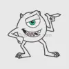 Cartoon One-Eyed Creature