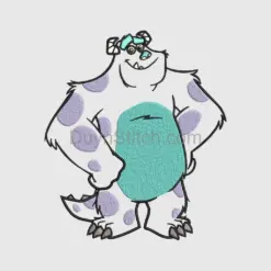 Sulley from Monsters, Inc.  Embroidery