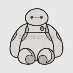 Baymax Plushie Embroidery
