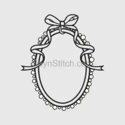 Elegant Oval Pearl Frame