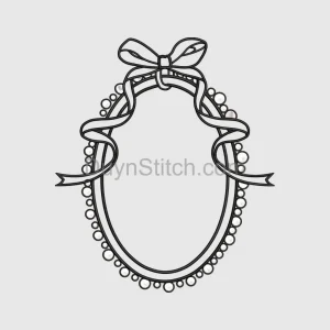 Elegant Oval Pearl Frame