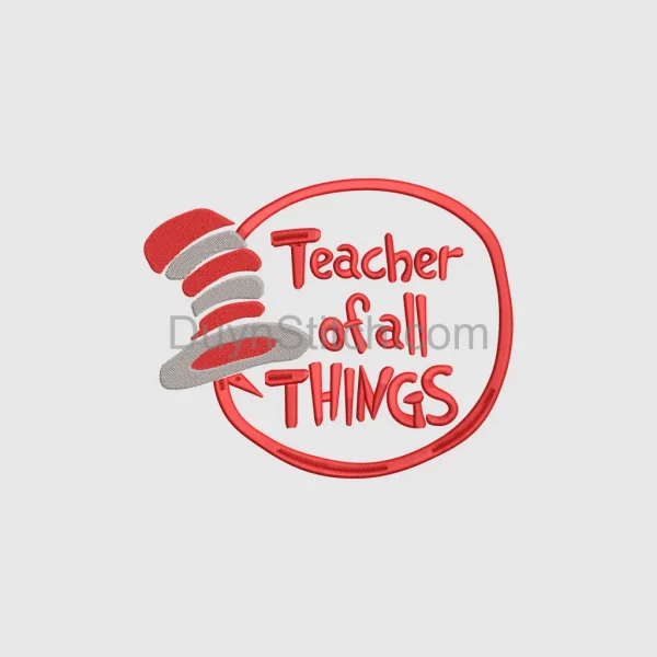 Teacher Appreciation Embroidery
