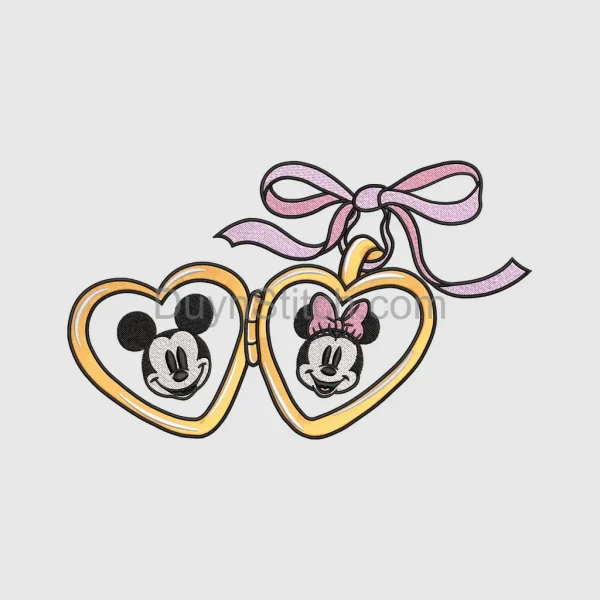 Mickey and Minnie Heart Frames