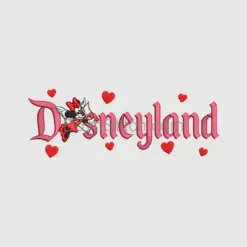 Disneyland Minnie Cupid Embroidery