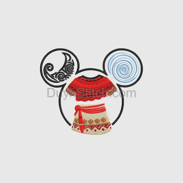 Moana-Inspired  Embroidery
