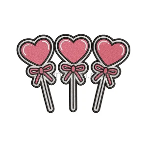 Heart Lollipop Embroidery