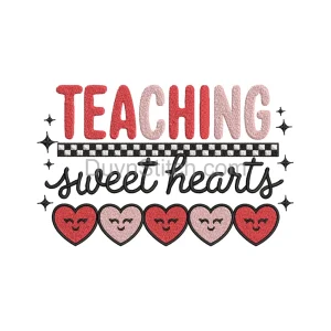 Teaching Sweet Hearts Embroidery