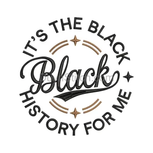 Black History Pride Embroidery