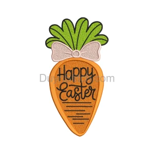 Charming Easter Carrot Embroidery