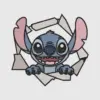 Stitch from Lilo & Stitch Embroidery