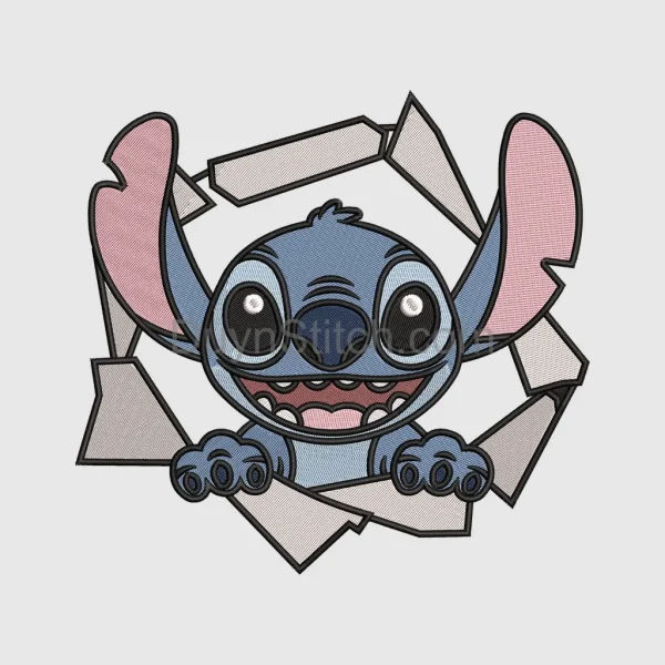 Stitch from Lilo & Stitch Embroidery