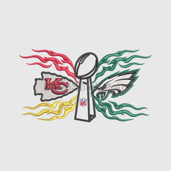 Kansas City vs. Philadelphia NFL Logos