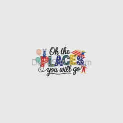 Oh, the Places You’ll Go Embroidery
