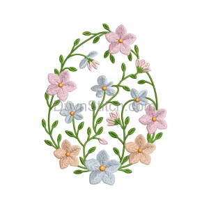 Delicate Pastel Flower Wreath