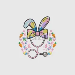 Easter Bunny Medical Stethoscope Embroidery