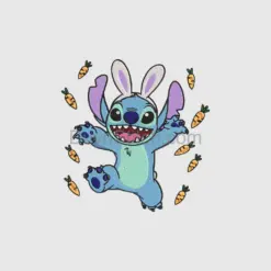 Stitch in Bunny Ears with Carrots