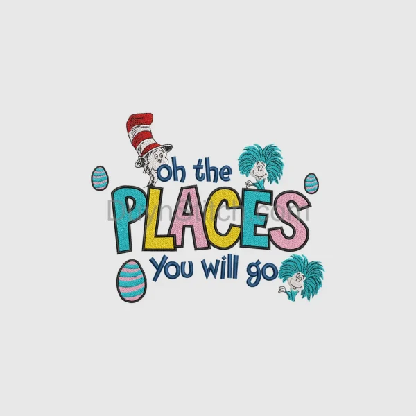 Dr. Seuss Inspirational Embroidery