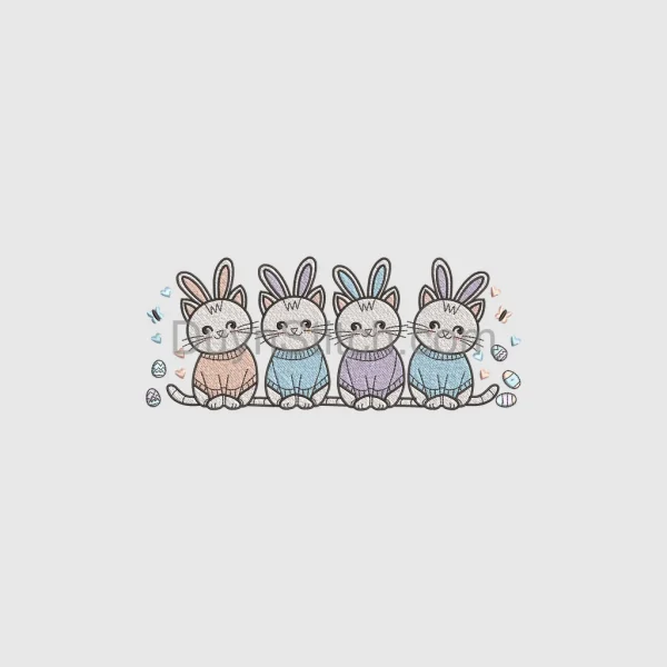 Easter Cats with Bunny Ears
