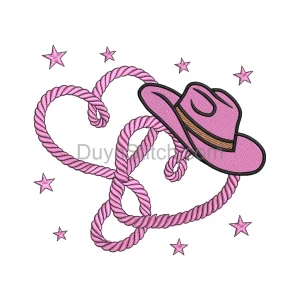 Cowgirl Heart Embroidery Design