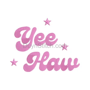 Yee Haw Starburst Embroidery